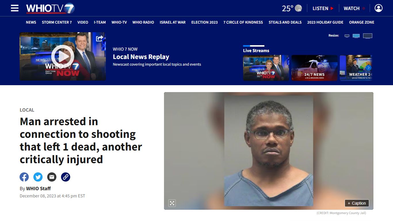 Man arrested in connection to shooting that left 1 dead, another ...